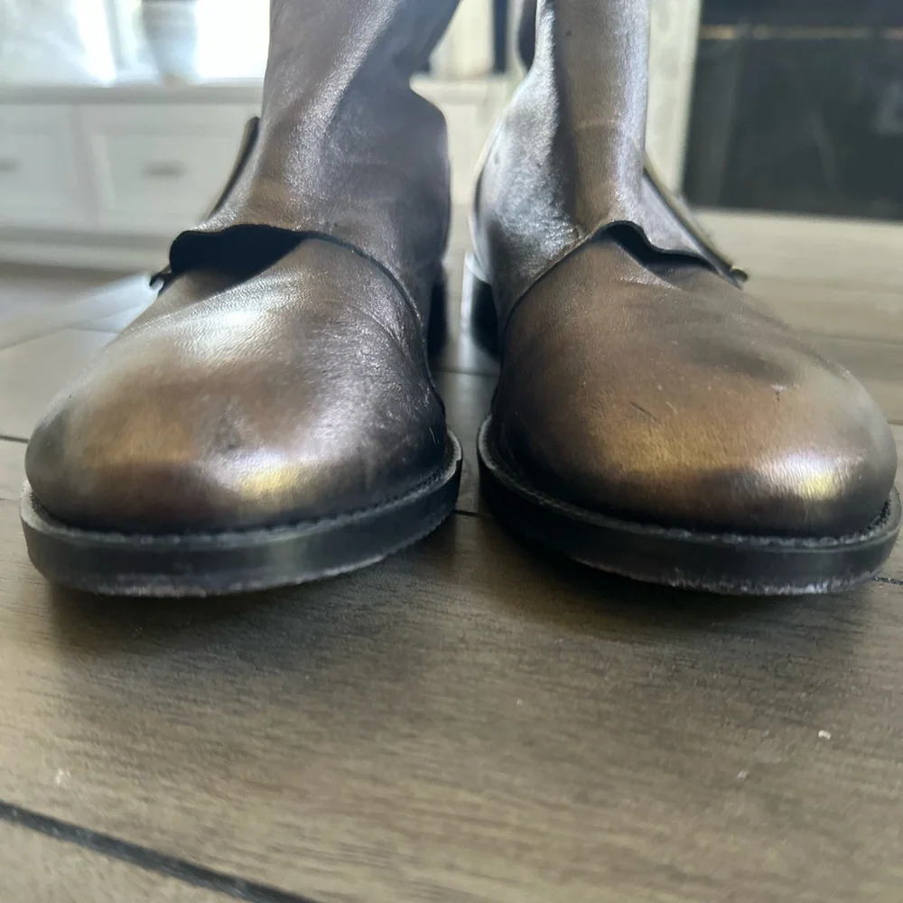 Johnston & Murphy Dark Brown Ankle Booties - Picture 4 of 10